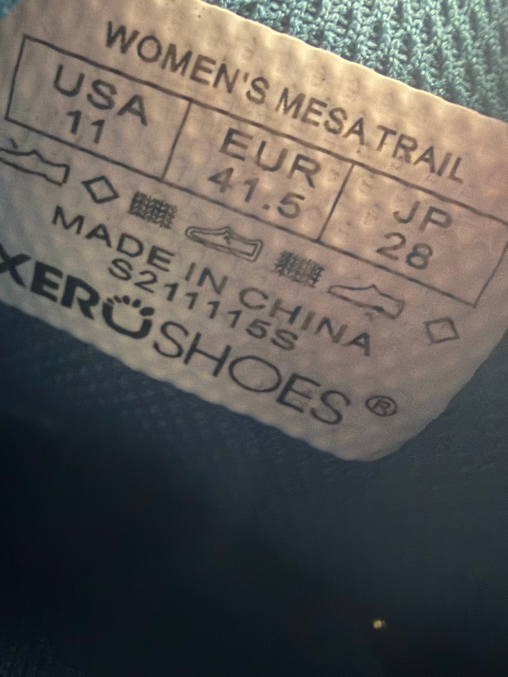 Xero Shoes Women’s Mesa Trail | Dark Gray Sapphire - Picture 9 of 9